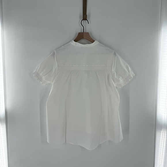 New! Athleta Levitate Poplin Tee Short Sleeve Blouse Size Small - Picture 3 of 12